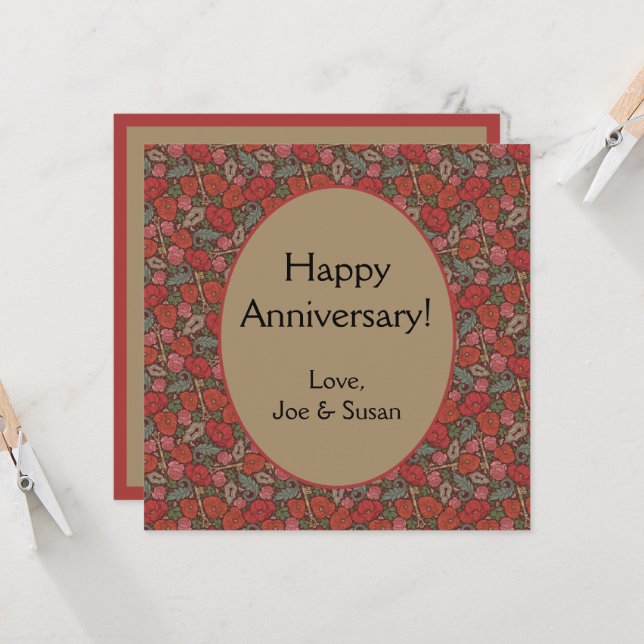 Viktorianische Steampunk Alte Lock-Taste rote Pflö (Vorderseite/Rückseite Beispiel)