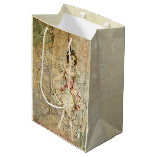 Viktorianische TanzGirl Notiztasche Mittlere Geschenktüte