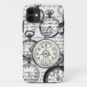 Viktorianische Taschenuhr Collage Alice Wunderland Case-Mate iPhone Hülle