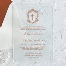 Viktorianische Terracotta Katholische Hochzeit