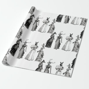 viktorianische Tiere Geschenkpapier