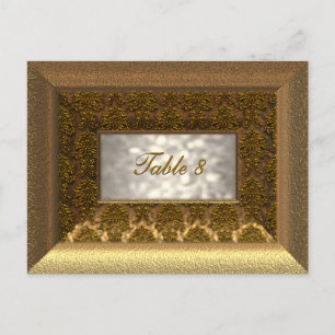 Viktorianische Tischnummer-Karte regulieren Postkarte