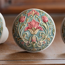 Viktorianische Tulip Keramik Krampf Keramikknauf