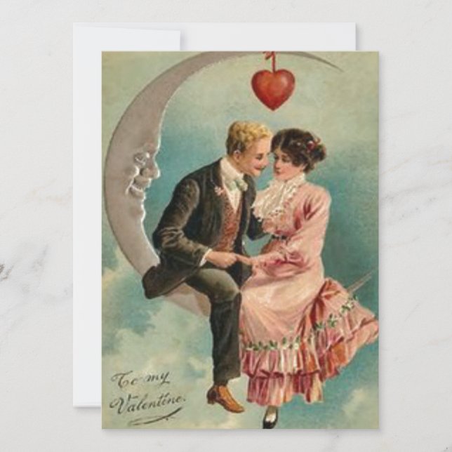 viktorianische Valentine Feiertagskarte (Vorderseite)