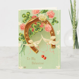 Viktorianische Valentintagskarte Feiertagskarte