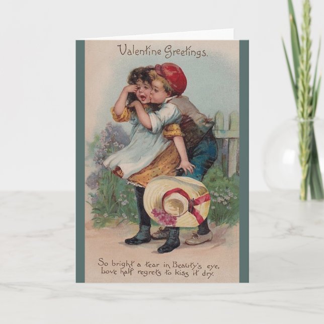 Viktorianische Valentintagskarte Karte (Vorderseite)