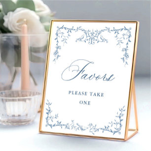 Viktorianische Verzierte Blautöglichkeiten Poster