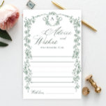 Viktorianische Verzierte Grace Floral Wünsche & Ra<br><div class="desc">Personalisieren Sie mit der Braut zu sein Name und Datum der Dusche. Für weitere Anpassungen klicken Sie bitte auf den Link "Weiter anpassen". Wenn Sie Hilfe benötigen,  kontaktieren Sie mich bitte.</div>