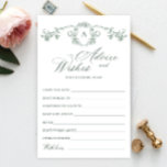Viktorianische Verzierte Grace Floral Wünsche & Ra<br><div class="desc">Personalisieren Sie mit der Braut zu sein Name und Datum der Dusche. Für weitere Anpassungen klicken Sie bitte auf den Link "Weiter anpassen". Wenn Sie Hilfe benötigen,  kontaktieren Sie mich bitte.</div>