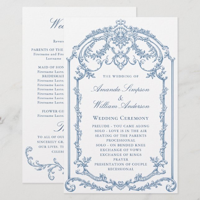 Viktorianische Verzierte Grace-Hochzeit (Vorne/Hinten)