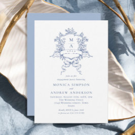 Viktorianische Verzierte Wappen-Vertragspartei Einladung