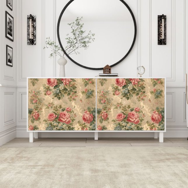 Viktorianische Vintage Blumendecouponierung Seidenpapier (Von Creator hochgeladen)