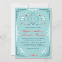 Viktorianische Vintage Einladung zur Hochzeit