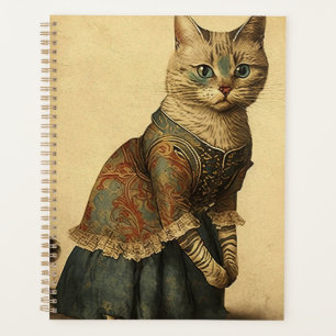 Viktorianische Vintage Katze Planer