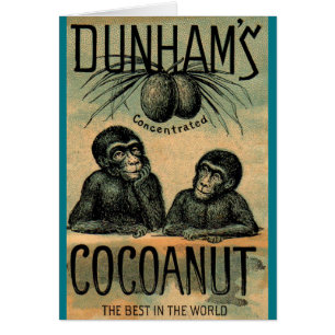 Viktorianische Visitenkarte: Dunhams Cocoanut