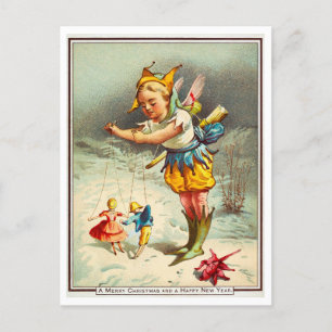 Viktorianische Weihnachten / Neujahrspelinsel Postkarte