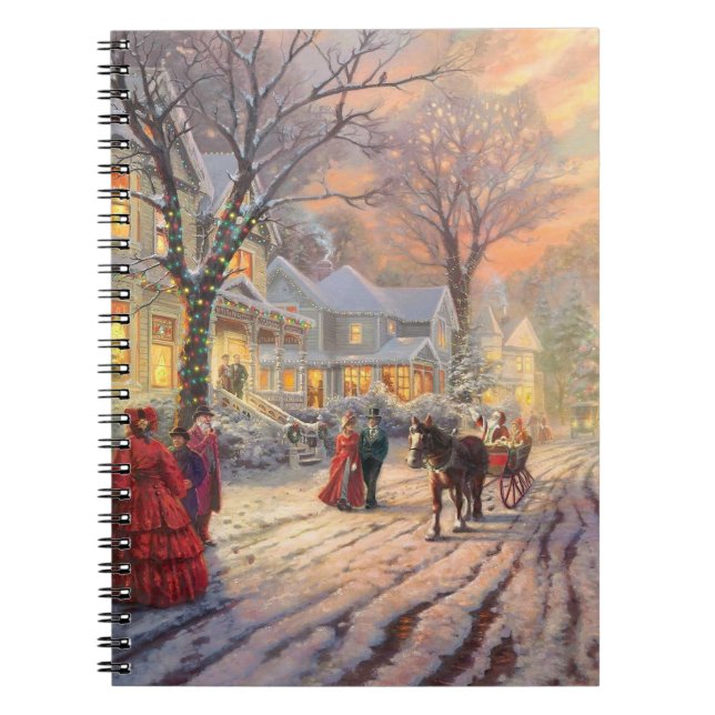 Viktorianische Weihnachten Notizblock (Vorderseite)