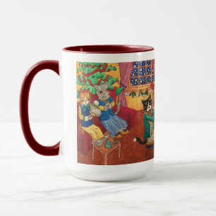 Viktorianische Weihnachten Tasse