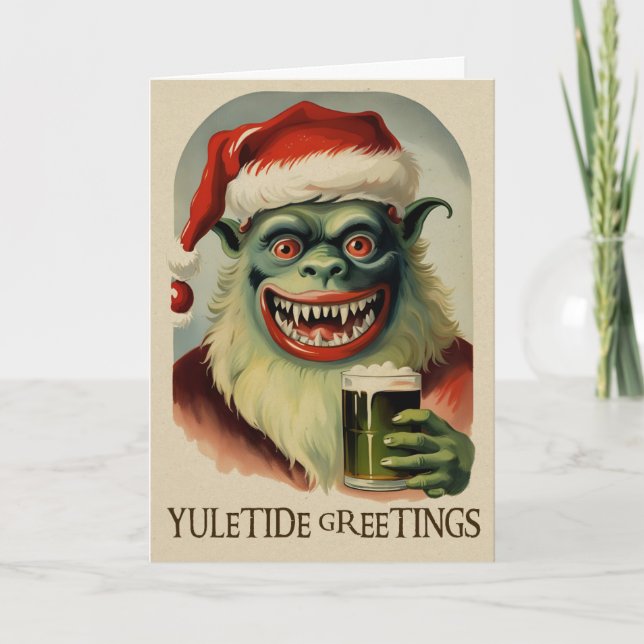 Viktorianische Weihnachts-Karte Karte (Vorderseite)