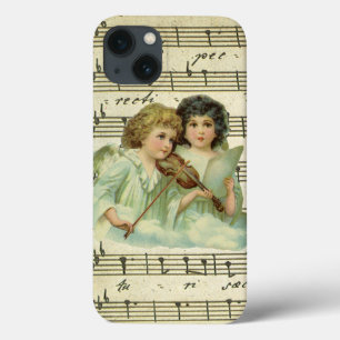 Viktorianische WeihnachtsAngeln Geige und Notenmus Case-Mate iPhone Hülle