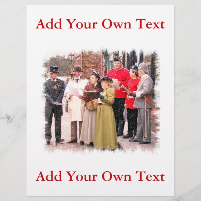 VIKTORIANISCHE WEIHNACHTScarol-SÄNGER Flyer (Vorne)