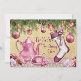 Viktorianische Weihnachtsfeier Einladung