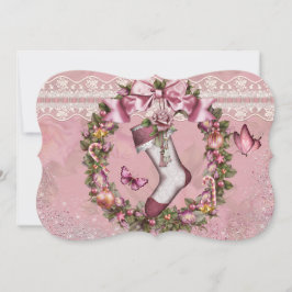 Viktorianische Weihnachtsfeier Einladung