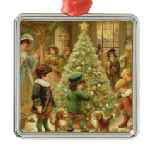 Viktorianische Weihnachtsfeiertage Zeit, um den Ba