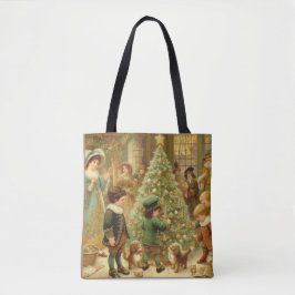 Viktorianische Weihnachtsfeiertage Zeit, um den Ba Tasche