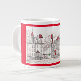 Viktorianische Weihnachtshäuser Jumbo-Tasse