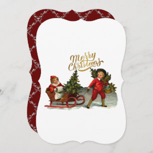 Viktorianische Weihnachtskarte