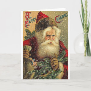 Viktorianische Weihnachtskarte Feiertagskarte