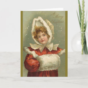 Viktorianische Weihnachtskarte Feiertagskarte