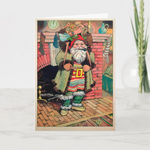 Viktorianische Weihnachtskarte Feiertagskarte
