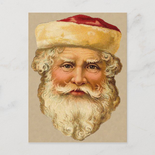 Viktorianische Weihnachtspostkarte Feiertagspostkarte (Vorderseite)