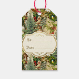 Viktorianische Weihnachtsprracht Geschenkanhänger