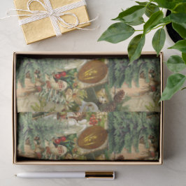 Viktorianische Weihnachtsprracht Seidenpapier