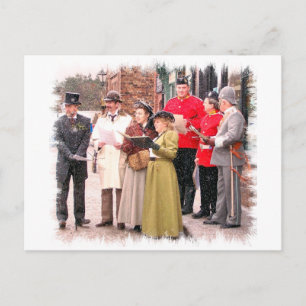 VIKTORIANISCHE WEIHNACHTSSÄNGER FEIERTAGSPOSTKARTE