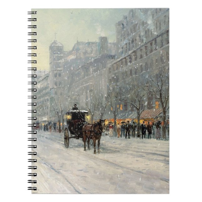 Viktorianische Weihnachtsstraße Notizblock (Vorderseite)