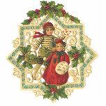 Viktorianische Weihnachtsverzierung Fotoskulptur Ornament<br><div class="desc">Vintage Weihnachtsverzierungen für Ihren Baum. Vervollkommnen Sie für einen viktorianischen Baum oder als Geschenke zu geben! Schön als Geschenk-Krawatte ons auch!</div>