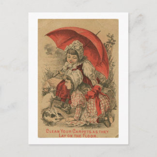 Viktorianische Werbung Postkarte