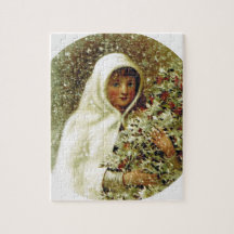 Viktorianische Wintermädchen, Heilige Beeren, Schn