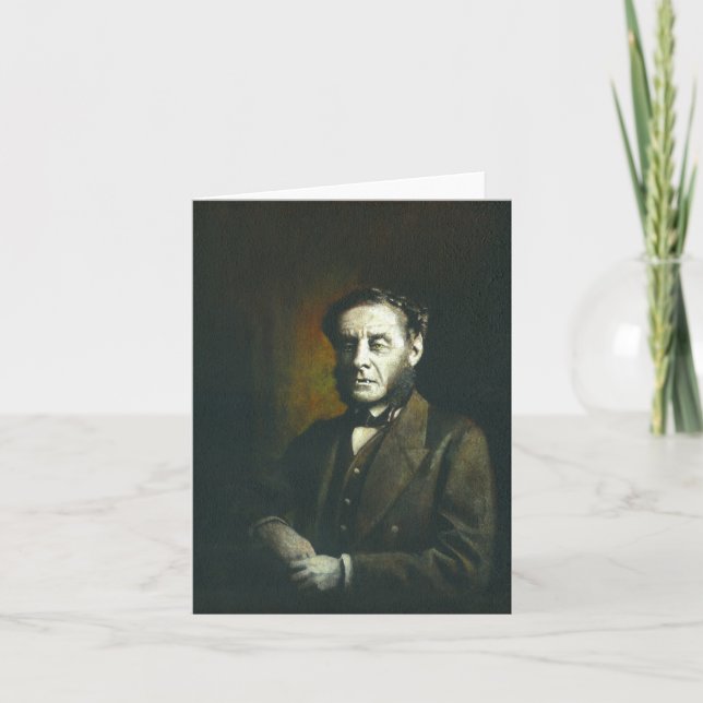 Viktorianische Wolfman Greetings Card Karte (Vorderseite)