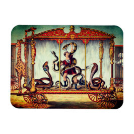 Viktorianische Zirkus-Vintage Ausstellung Magnet