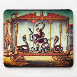 Viktorianische Zirkus-Vintage Ausstellung Mousepad