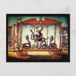 Viktorianische Zirkus-Vintage Ausstellung Postkarte