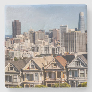 Viktorianische Zuhause in San Francisco Steinuntersetzer