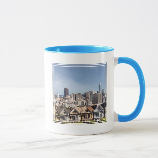 Viktorianische Zuhause in San Francisco Tasse (Rechts)