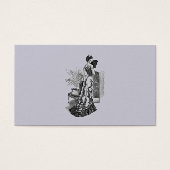 Viktorianischer Abend Gown Lavender Grau (Vorderseite)