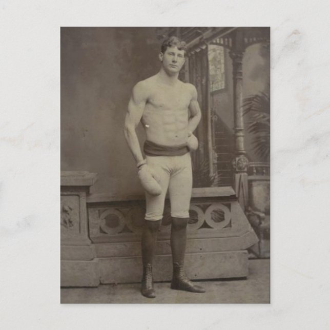 Viktorianischer Boxbock Postkarte (Vorderseite)